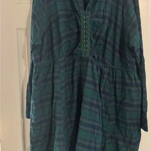 Torrid Dark Green Plaid Dress